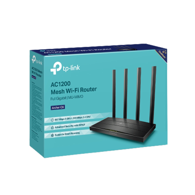 Router Wifi Chuẩn AC1200 TP-Link Archer C6 C80